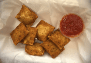 Tasty calzone pockets at Manny and Olgas